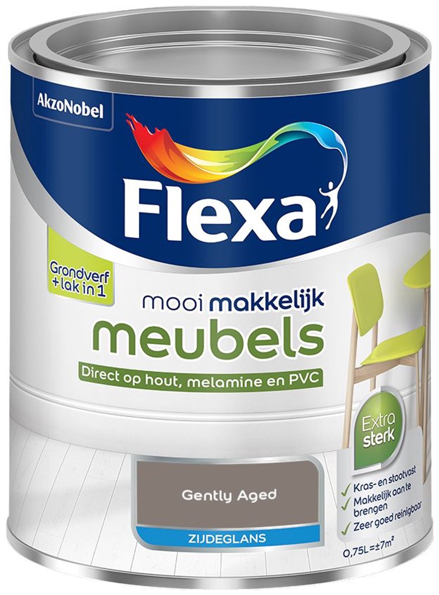 Flexa - Mooi Makkelijk Meubels Zijdeglans - Gently Aged - 750 Ml - Kleur Van Het Jaar 2027