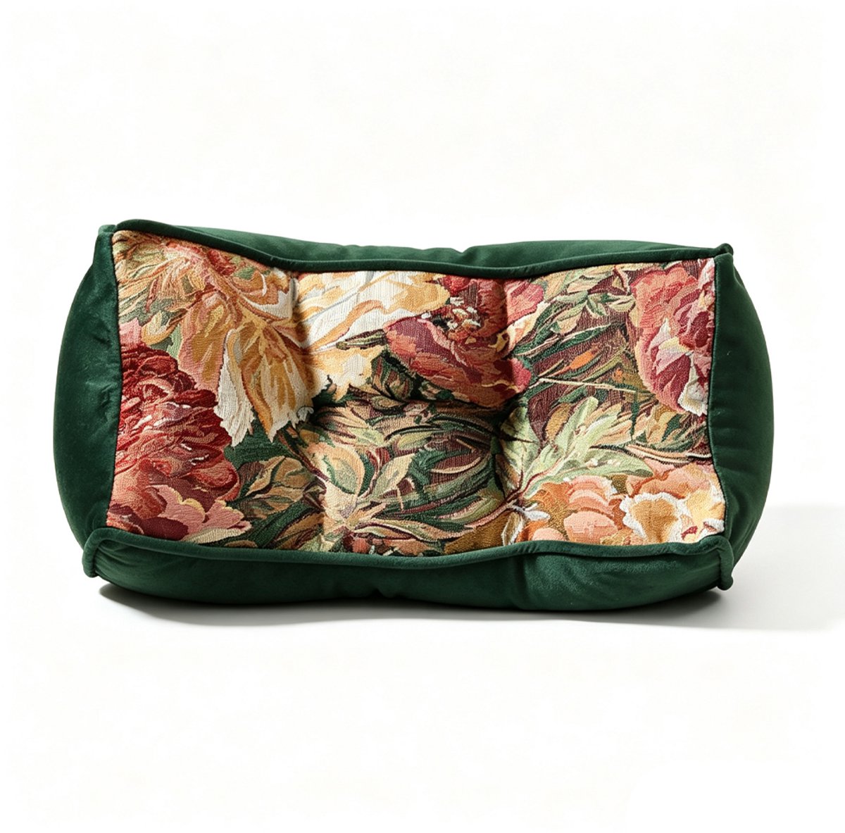 Sierkussen - Rugkussen - Lendekussen - Kantoor - Auto - Woonkamer Decoratie - Luxe kussens voor woonkamer & bank - Inclusief binnenkussen - Niet-afneembaar - 38x18x13CM - Donkergroen