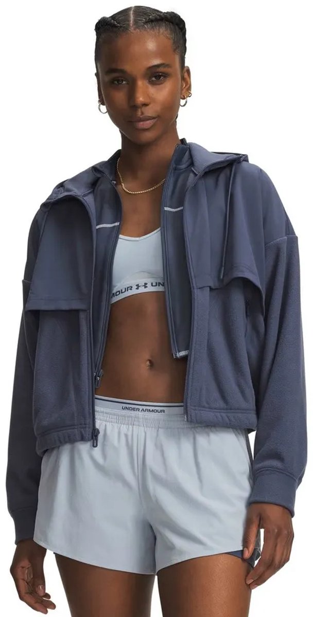 Under Armour Performance Fleece Sweatshirt Met Rits Blauw XS Vrouw