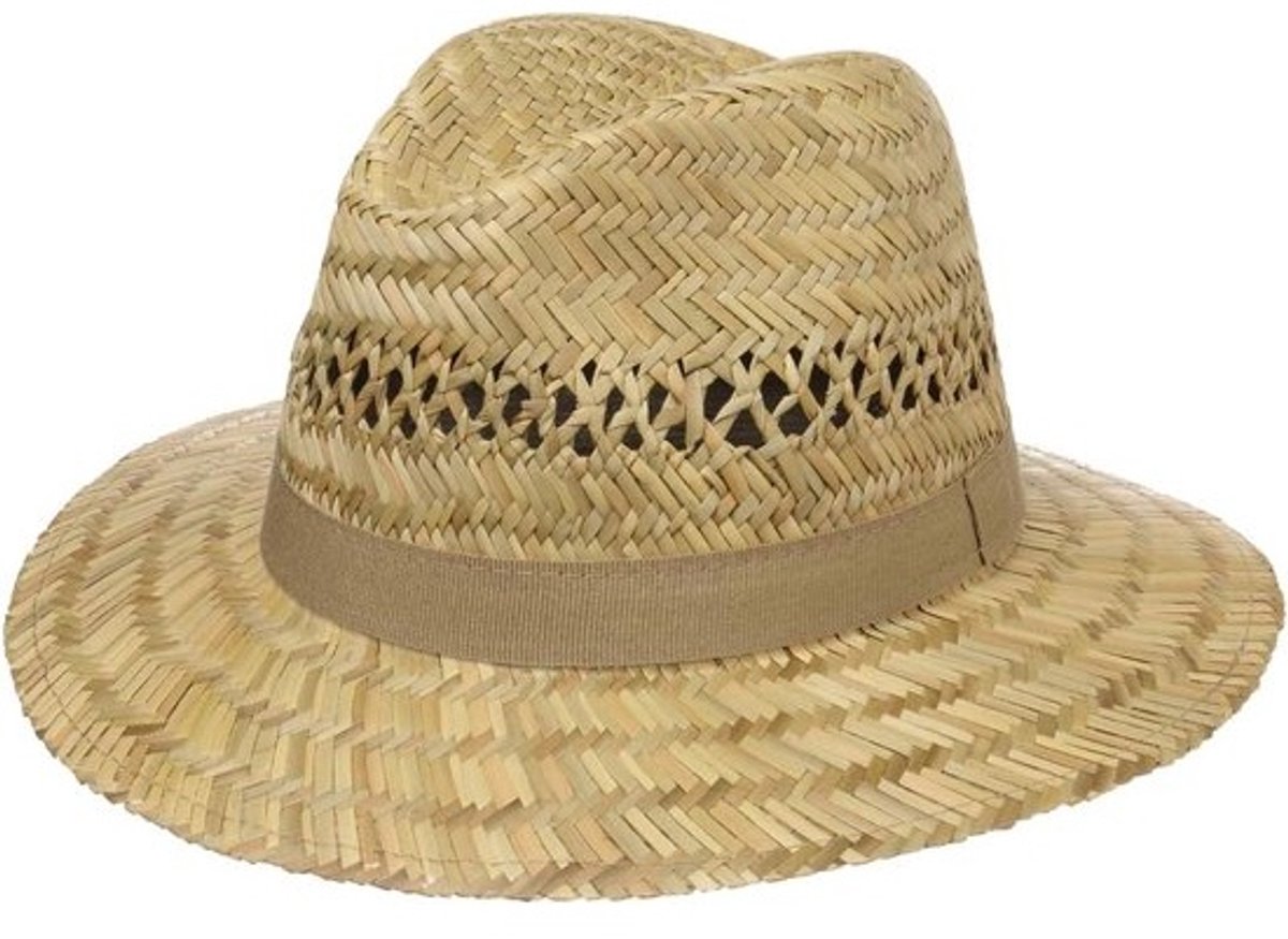 Strohoed Heren Klassiek Model met Brede Rand - Ideaal voor Zomer en Strand