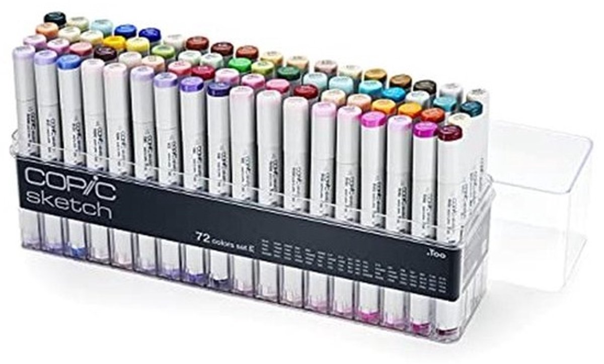 Professionele Penseelstiften Set - 72 Kleuren, Ideaal voor Schetsen en Tekenen
