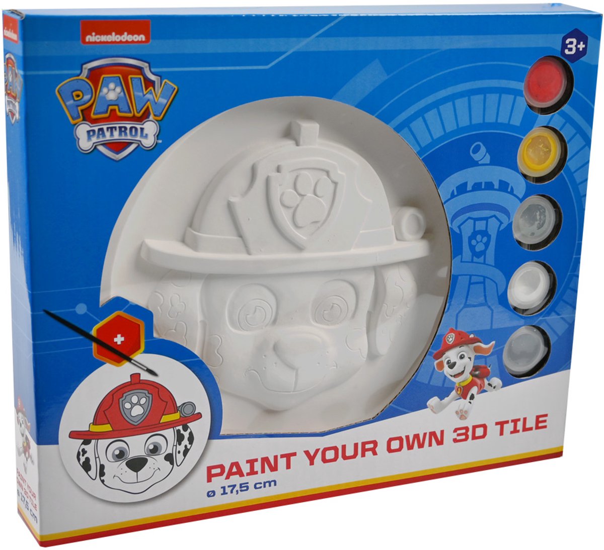 Paw Patrol 3D tegel schilderen creatief speelgoed voor kinderen.