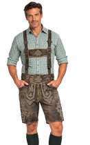 Tannhauser Lederhosen Retro Kort 100% Echt Leder Oktoberfest Heren Lederhosen Man Carnavalskleding Heren - Leer- Maat L