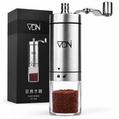 Koffiemolen handmatig - Bonenmaler met verstelbare standen - koffiebonen maler van sterk RVS - Koffiemaler Coffee Grinder - VDN