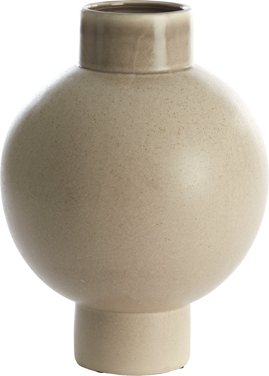 Light & Living Vaas Zelata Keramiek, 38cm - Zand Bruin