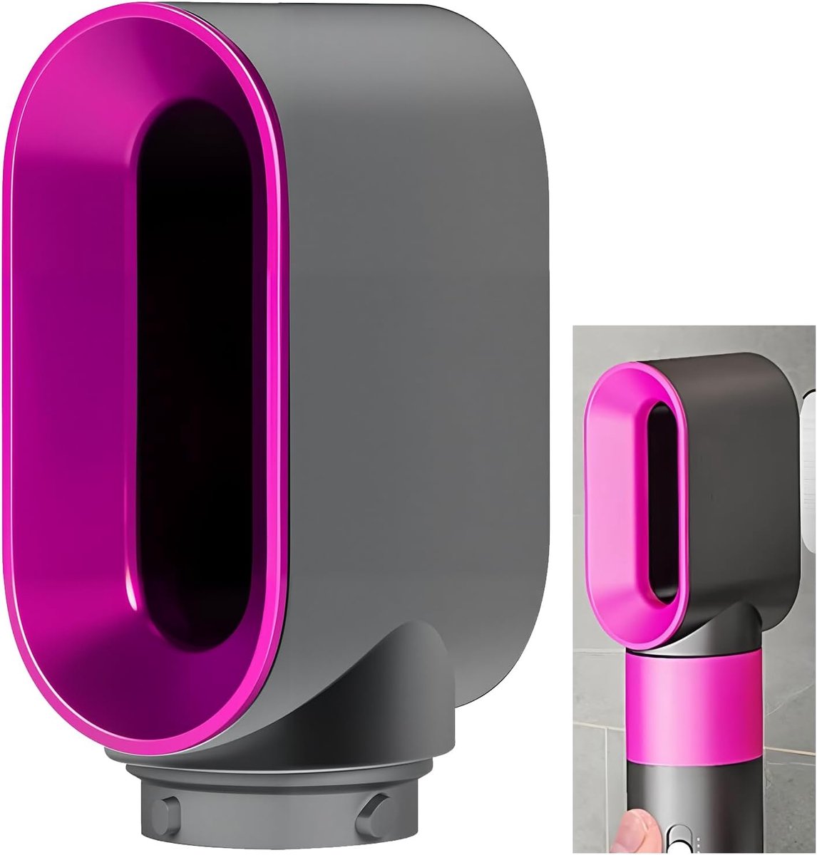 geschikt voorstylingmondstuk geschikt voor Dyson Airwrap, snel op te zetten föhnmondstuk geschikt voor geschikt voorstyling, artikelnummer 969759-01, compatibel geschikt voor Dyson Airwrap HS01/HS05/HS08, fuchsia