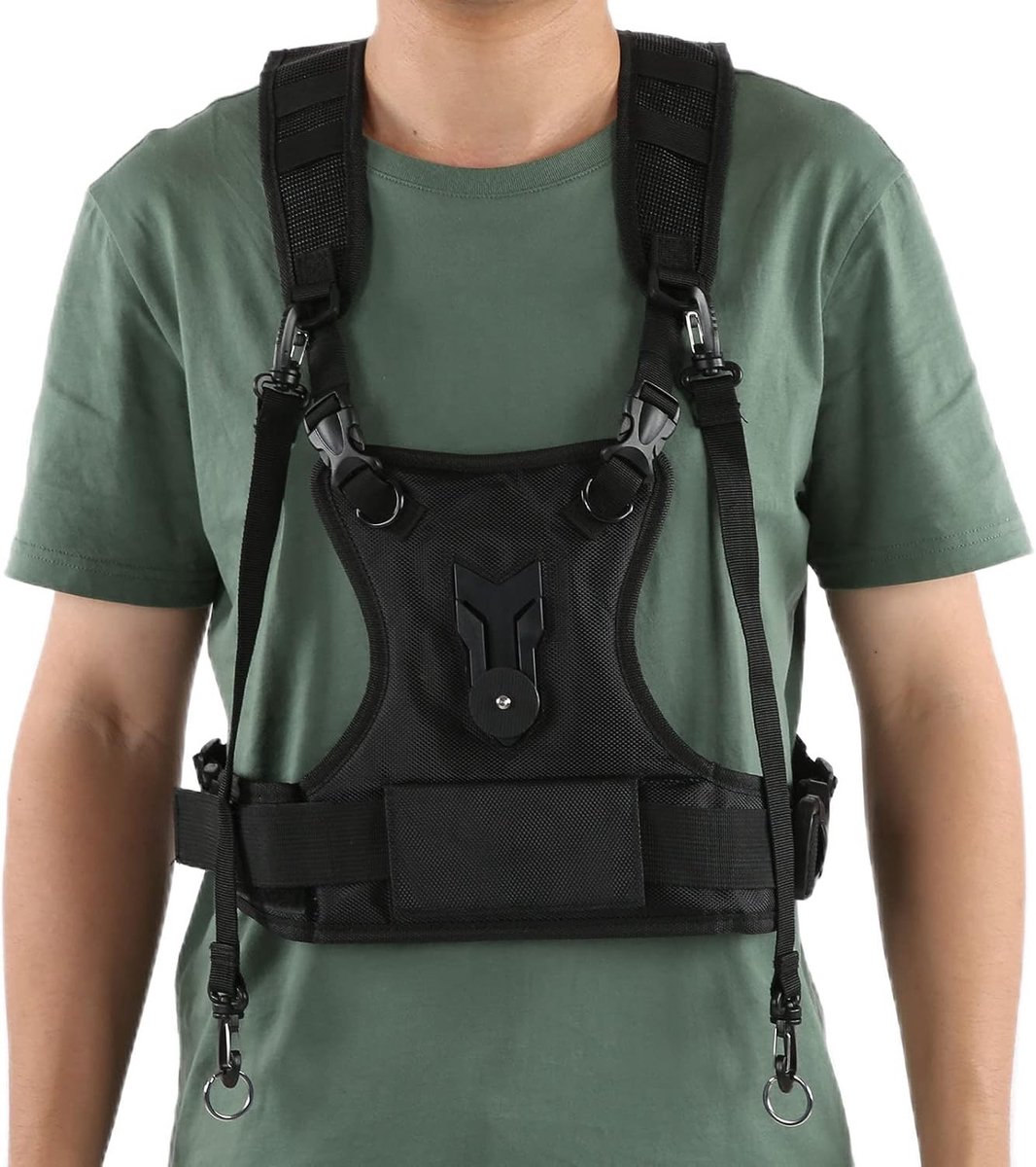 Duurzame en Comfortabele Draagriem voor Verrekijkers en Camera's, Verstelbare Nylon Multi Carrier Borstharnas voor Gemakkelijk Gebruik