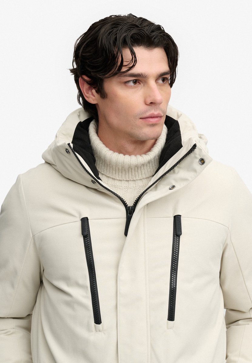 Superdry Jas City Parka Jacket M5012434a L5o Climbing Chalk Mannen Beige
