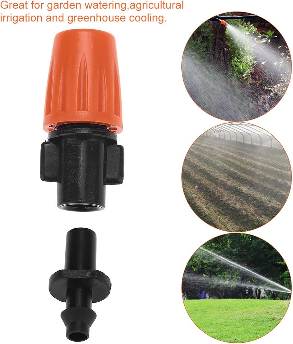 50 Stuks Verstelbare Tuin Drip Irrigatie Misting Doppen voor Micro Watergeven en Besproeien van Planten
