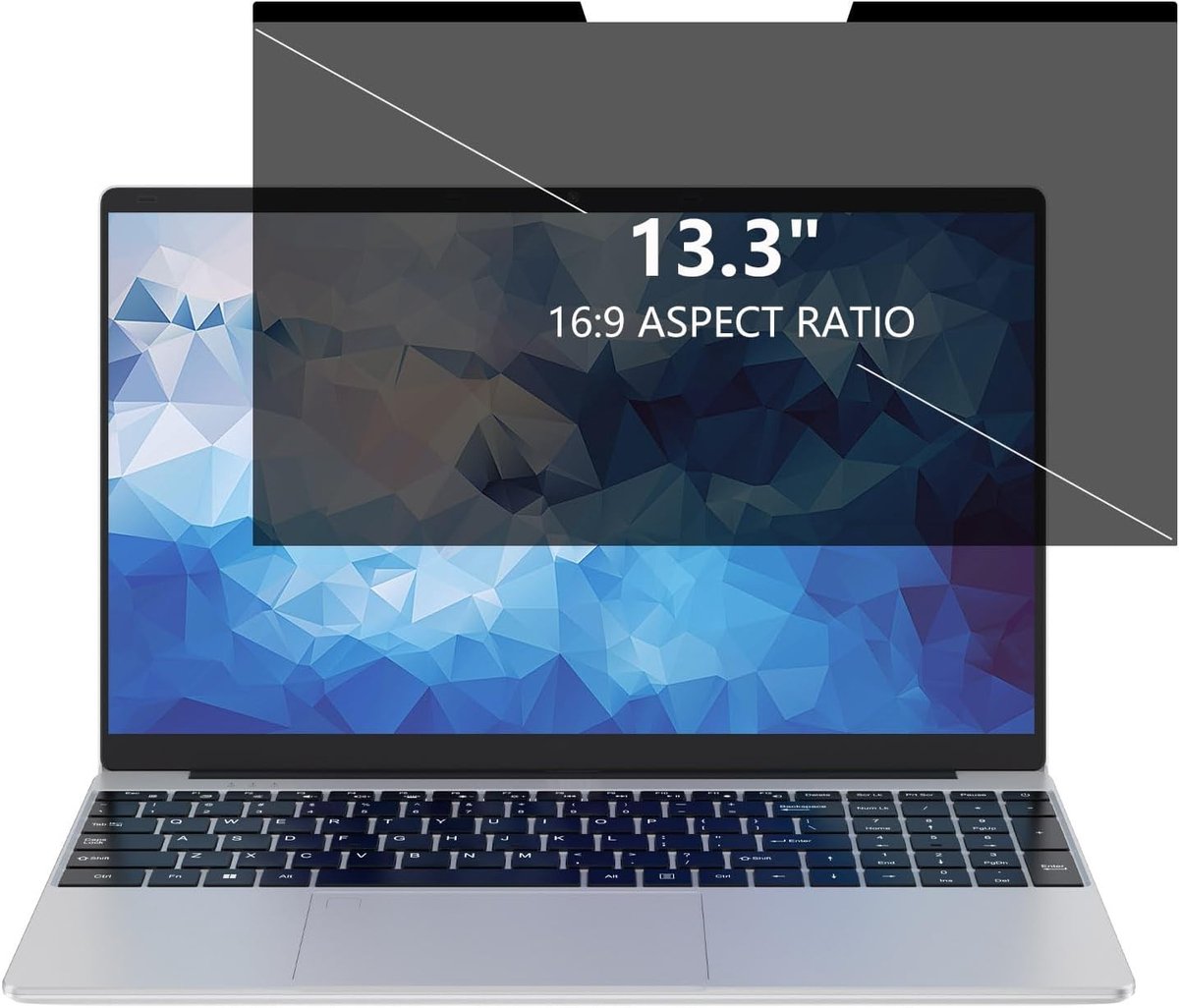 Privacyfilter voor 13.3 Inch Laptop - Anti-Blauw Licht, Glansbescherming en Verwijderbare Schermbescherming