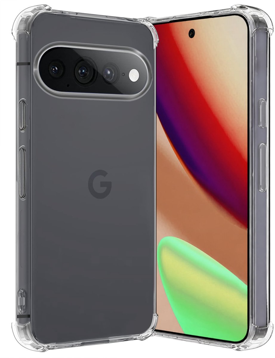 Hoes - Geschikt voor Google Pixel 11 Pro XL - Sterk & Shockproof - Siliconen Case - Back Cover - Telefoon Hoesje Shock Proof - Transparant