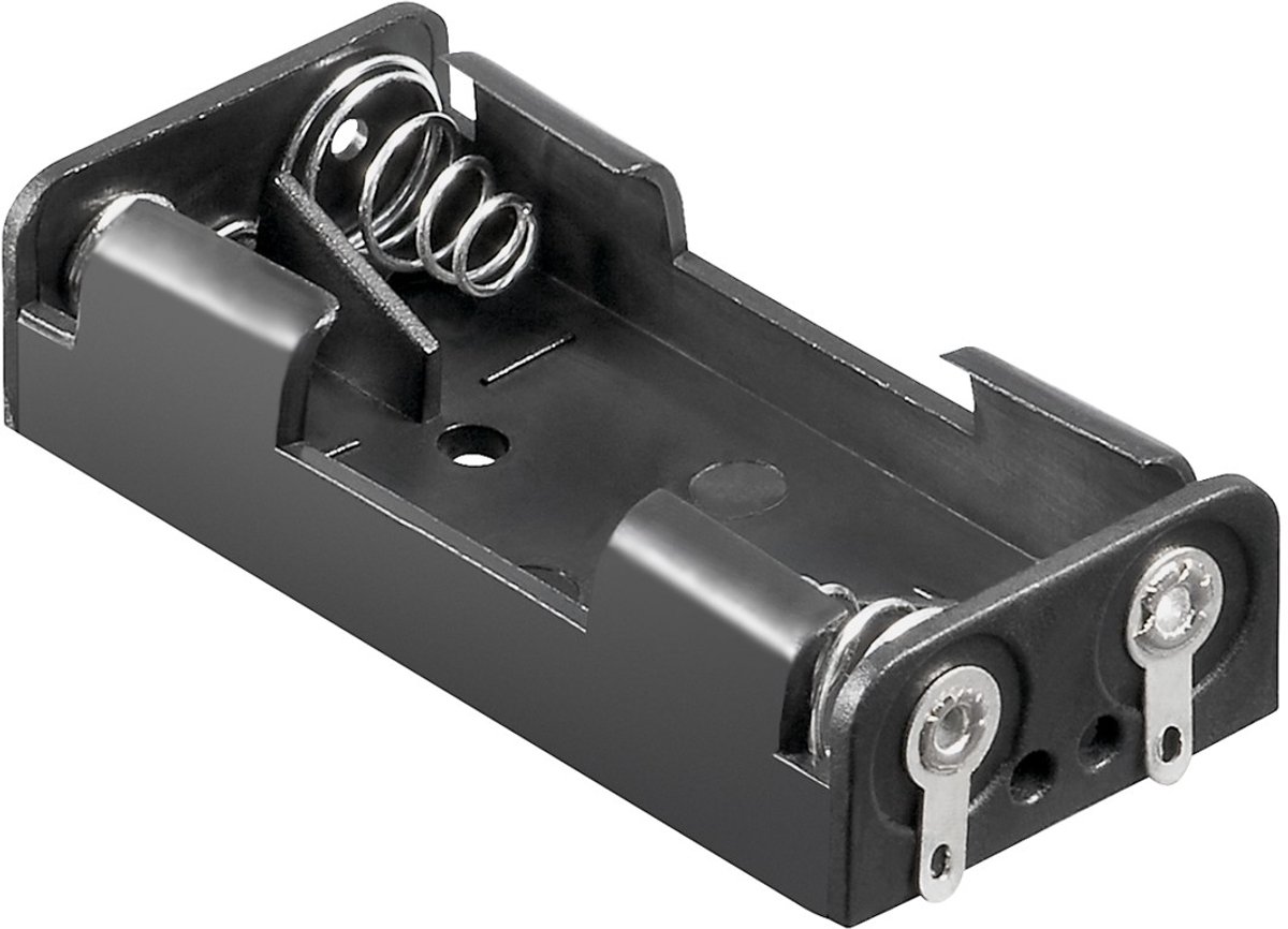 Goobay 2x AAA (Micro) batterijhouder, Soldeerstrip (U), Bulk