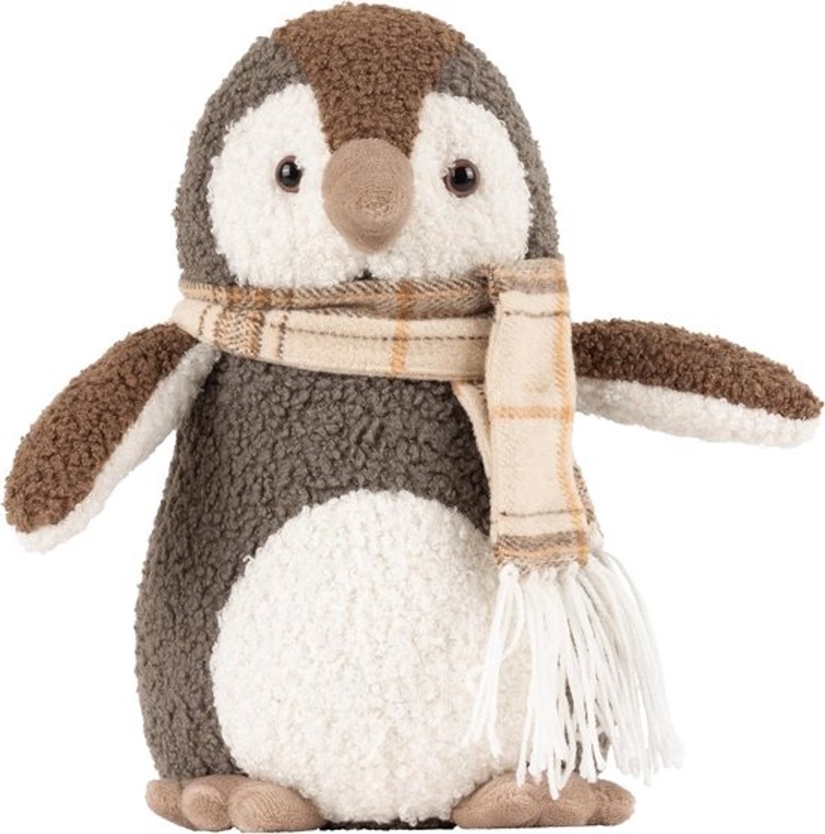 Schattige Pinguïn Deurstop van Boucle Stof - Ideaal als Cadeau