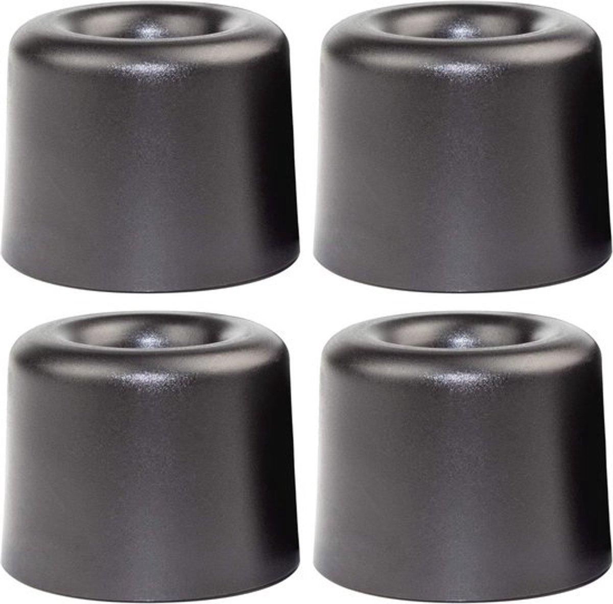Deurstoppers 4 stuks Ø 25 mm - Kunststof Deurbuffers voor Muur- en Meubelbescherming