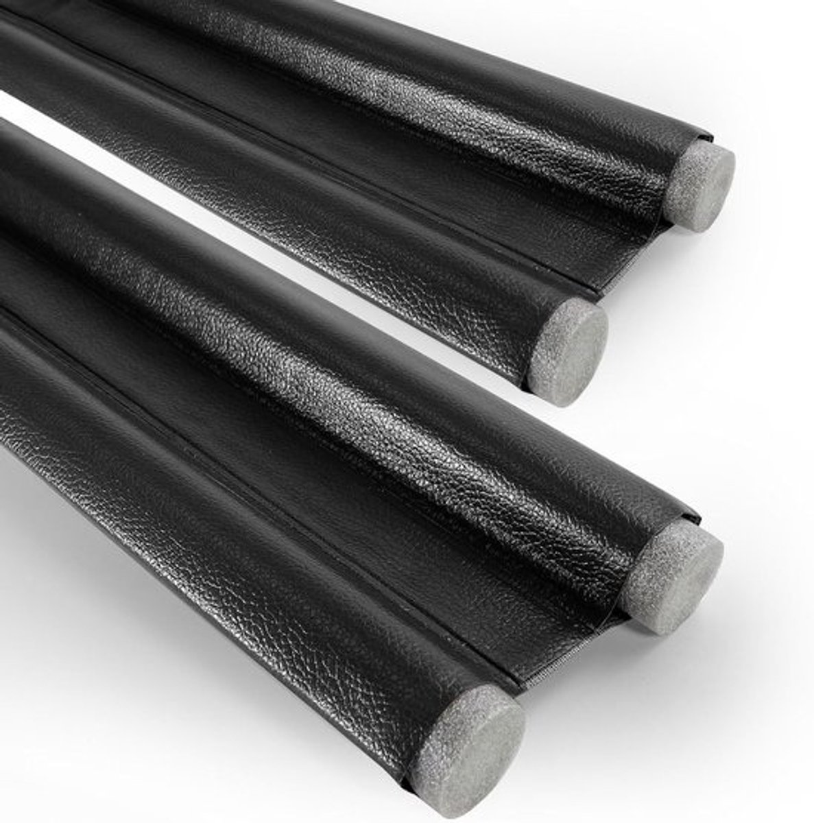 Draai- en tochtstrip voor 96 cm deuren - Windstopper, tochtwering en geluidsisolatie - Set van 2 stuks (Zwart)