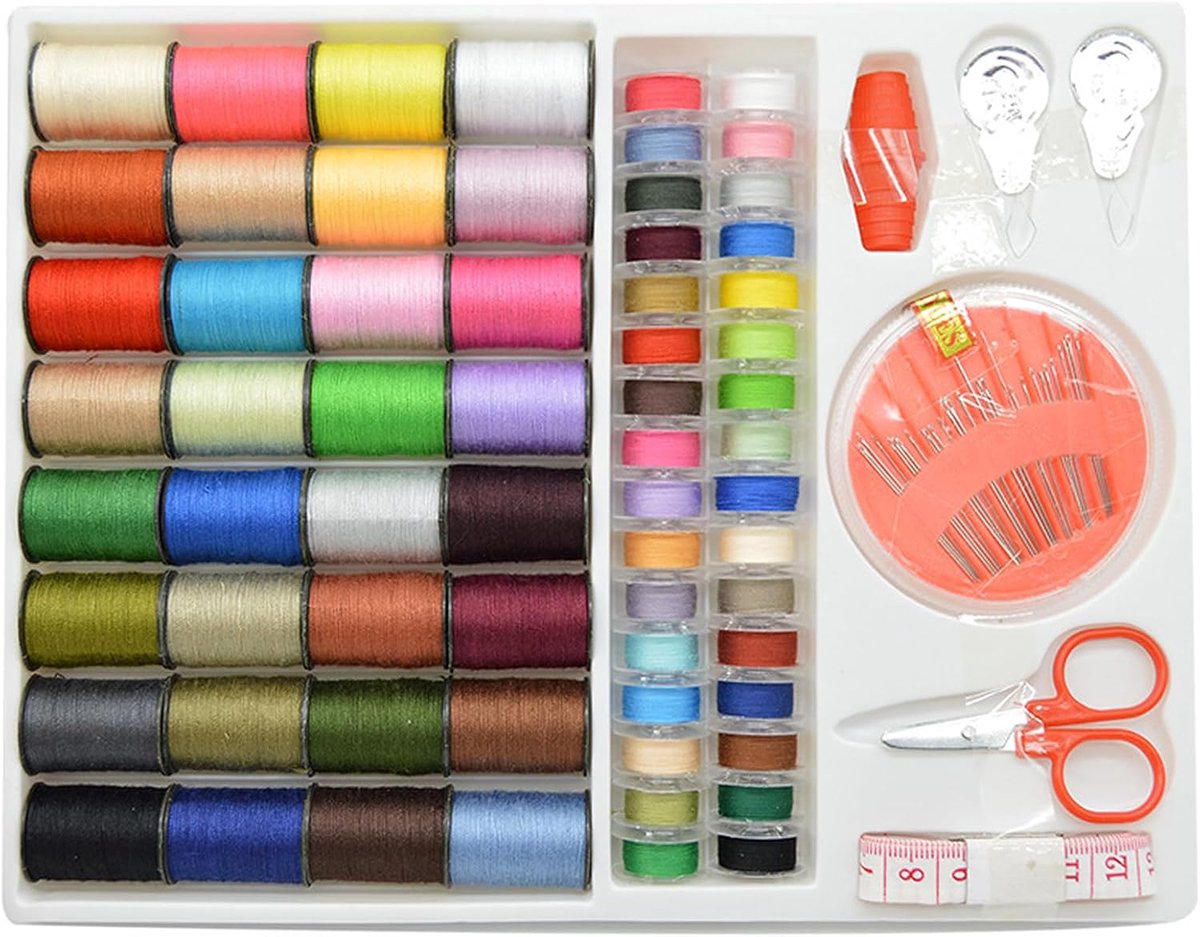70 stuks naaigaren set, 64 kleuren handige polyester naaigaren, katoenen draad voor borduur- en naaimachines DIY Craft