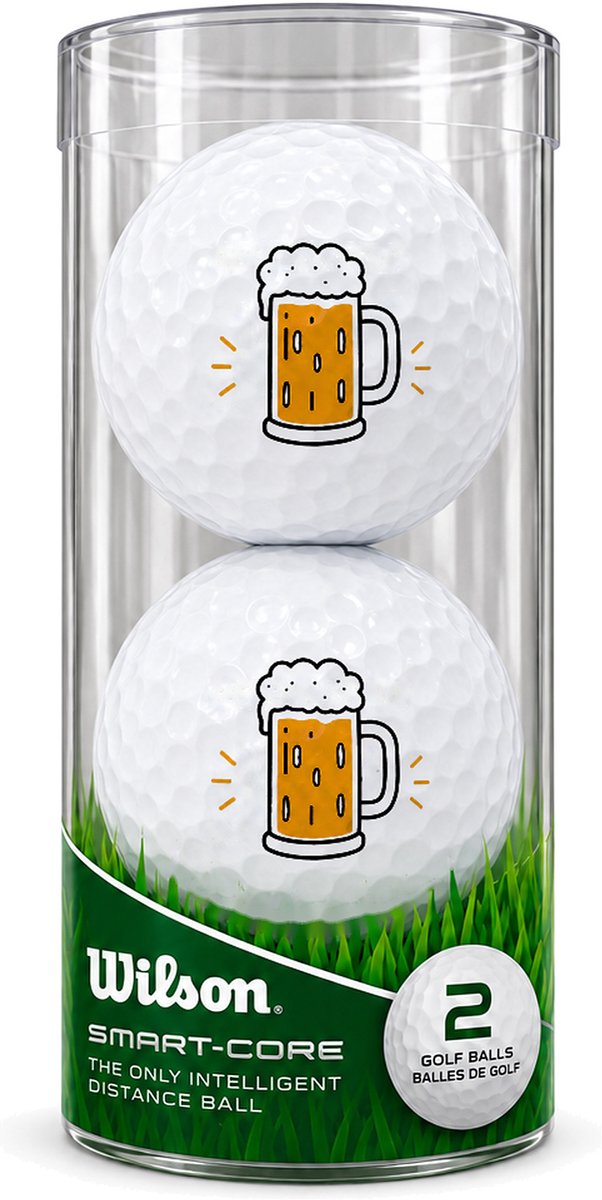 Wilson Golfballen Biertje - Feest Golf Cadeau - 2 stuks - Golfbal met Opdruk — afbeelding 2