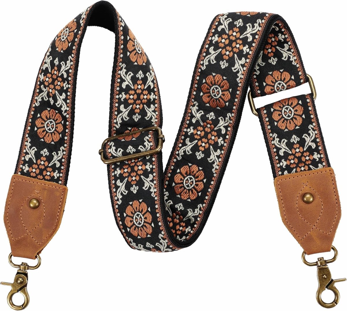 Riem, 2 "koeienhuid hoofd brede schouderriem verstelbare vervanging, retro jacquard borduurwerk multi-patroon crossbody tas riemen voor handtas, crossbody tassen, schoudertassen