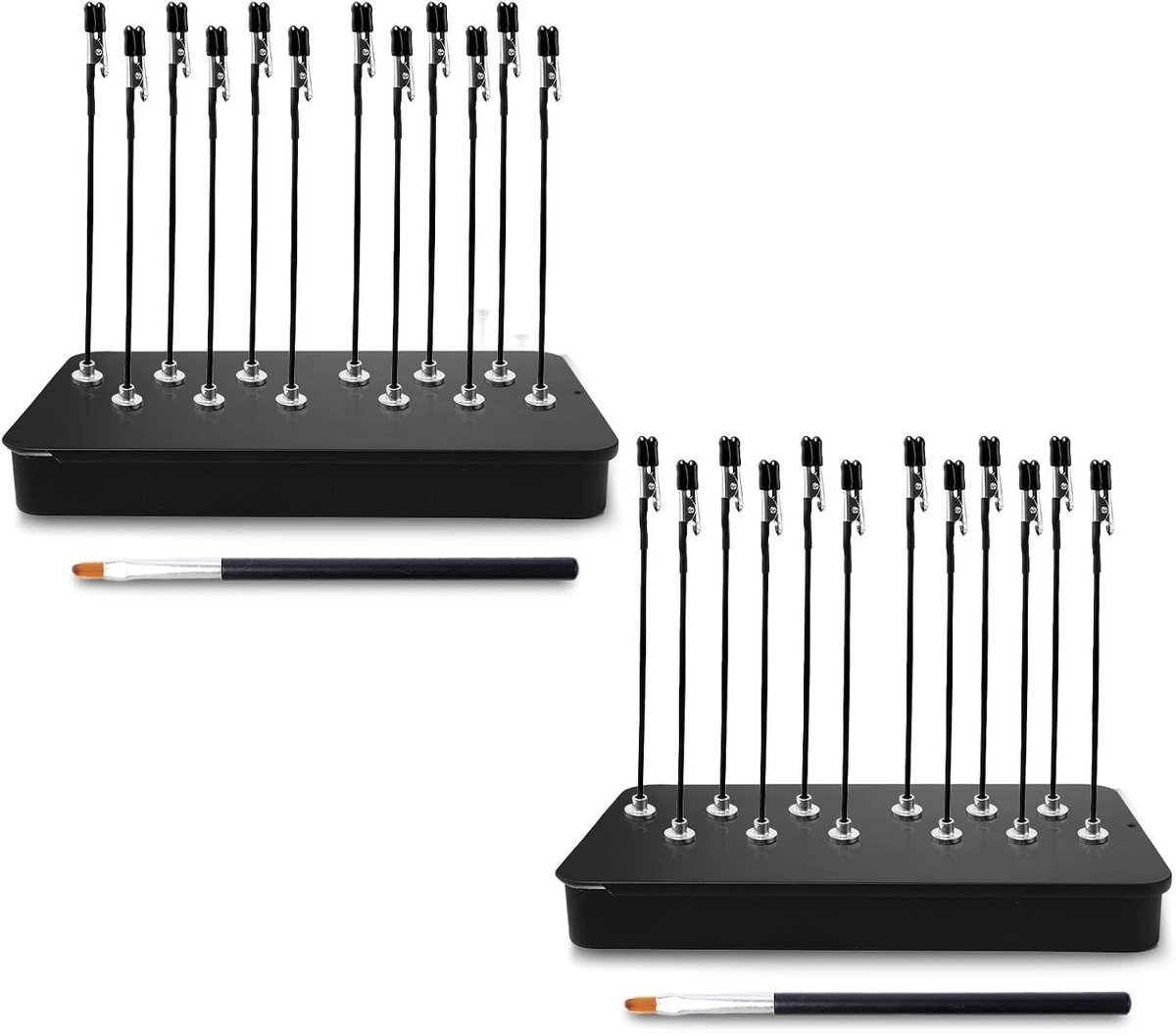 24 Stuks Derde Hand Lasapparaat met Magnetische Basis en Flexibele Klemmen voor Precisiewerk, Inclusief 2 Borstels en 2 Stalen Voeten voor Stabiliteit