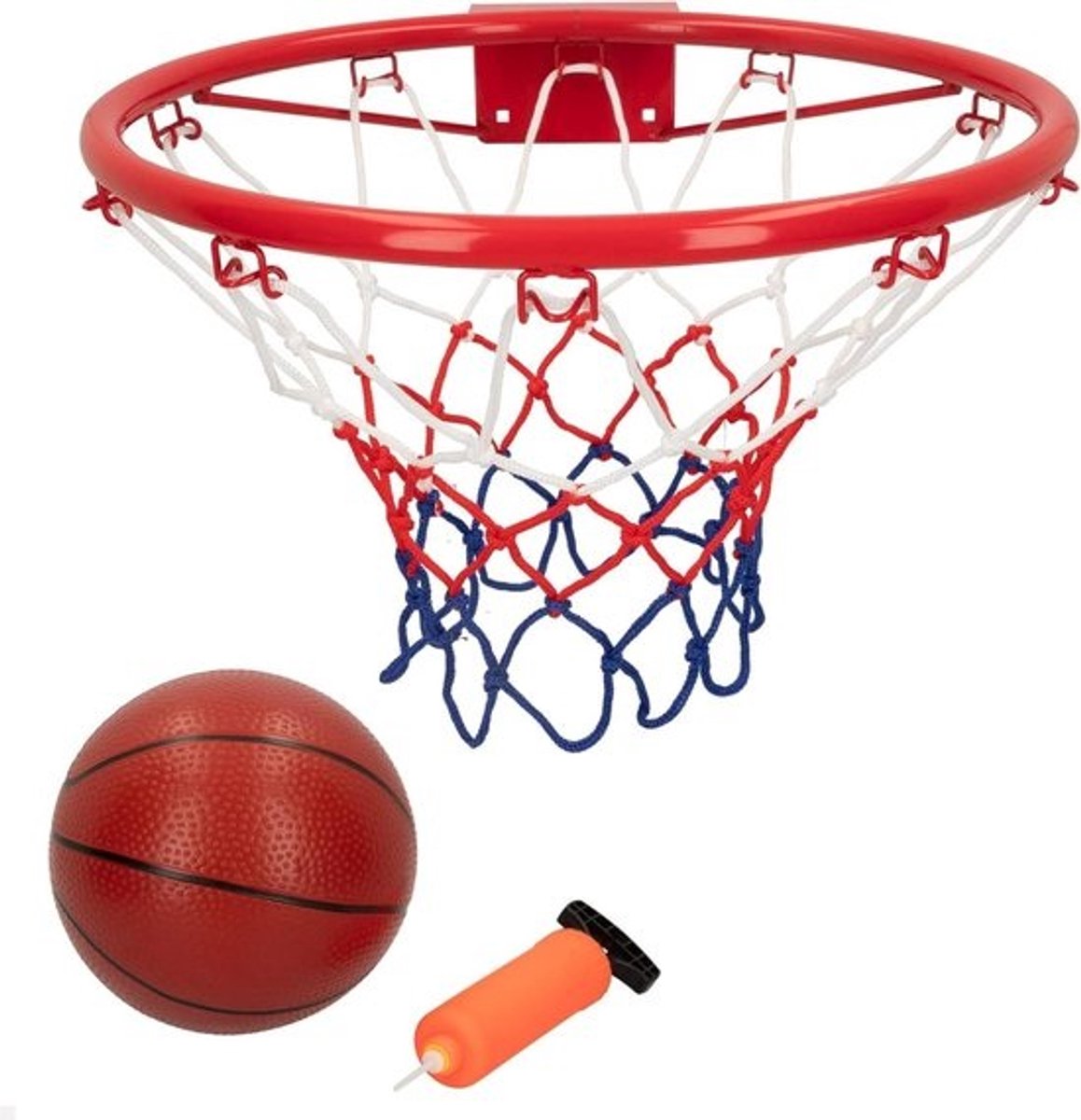 Wandbasketbalkorf voor kinderen - Buitenspeelgoedrietje met bal (49995)