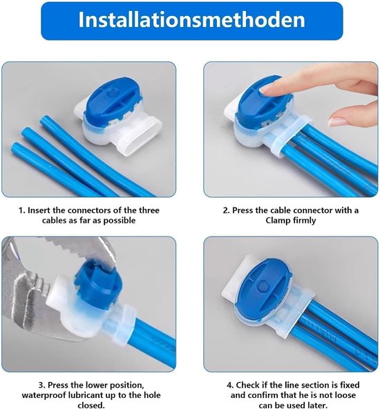 20 stuks Kabelconnectoren grasmaaierrobot waterdicht — afbeelding 3