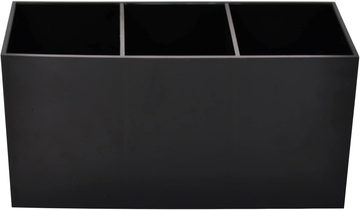 Make-upborstelorganizer met 3 sleuven, cosmetische displayhouder voor borstels, eyeliners, lippenstift, lipgloss