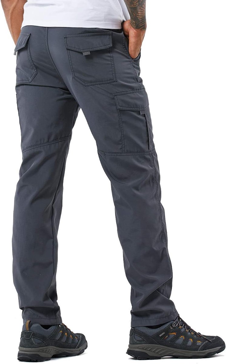 Wandelbroek voor heren, outdoorbroek, trekkingbroek, softshellbroek, functionele broek, cargobroek, sneldrogend, waterdicht, winddicht