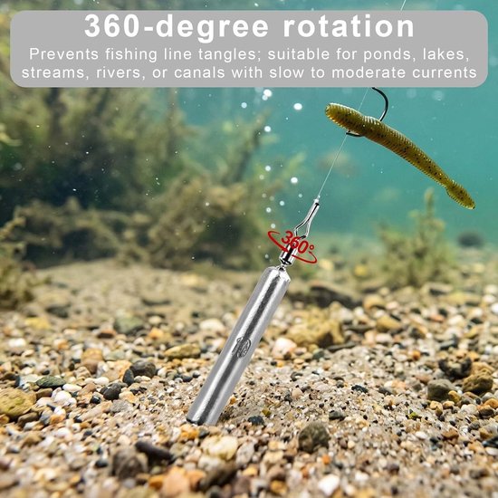 36 stuks visgewichten set voor drop shot en grondlood, variërend van 3,5 g tot 20 g, ideaal voor ervaren en beginnende vissers — afbeelding 3