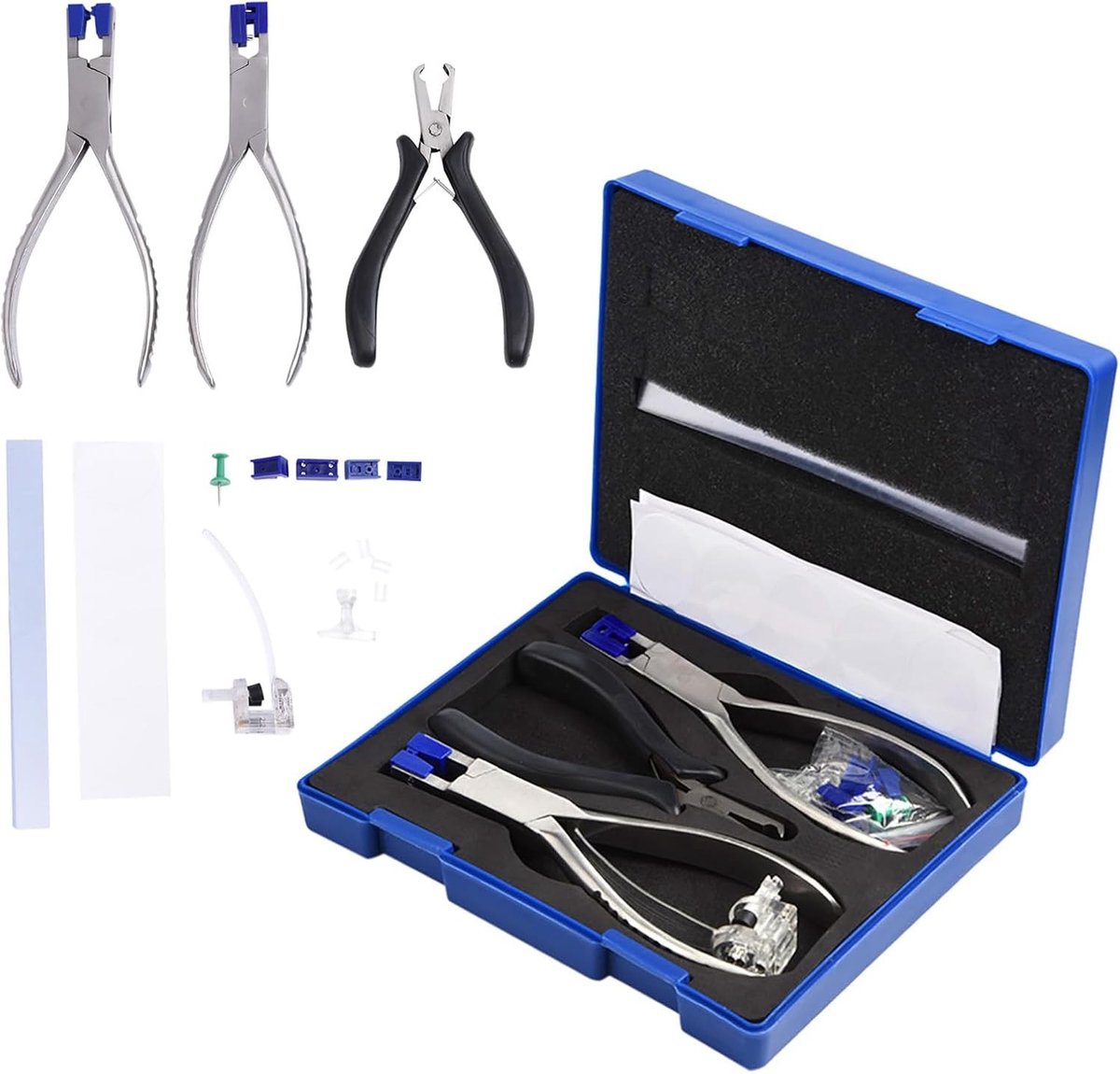Frameloze Brilmontage Set met Optische Pliers voor Demontage en Reparatie van Glazen