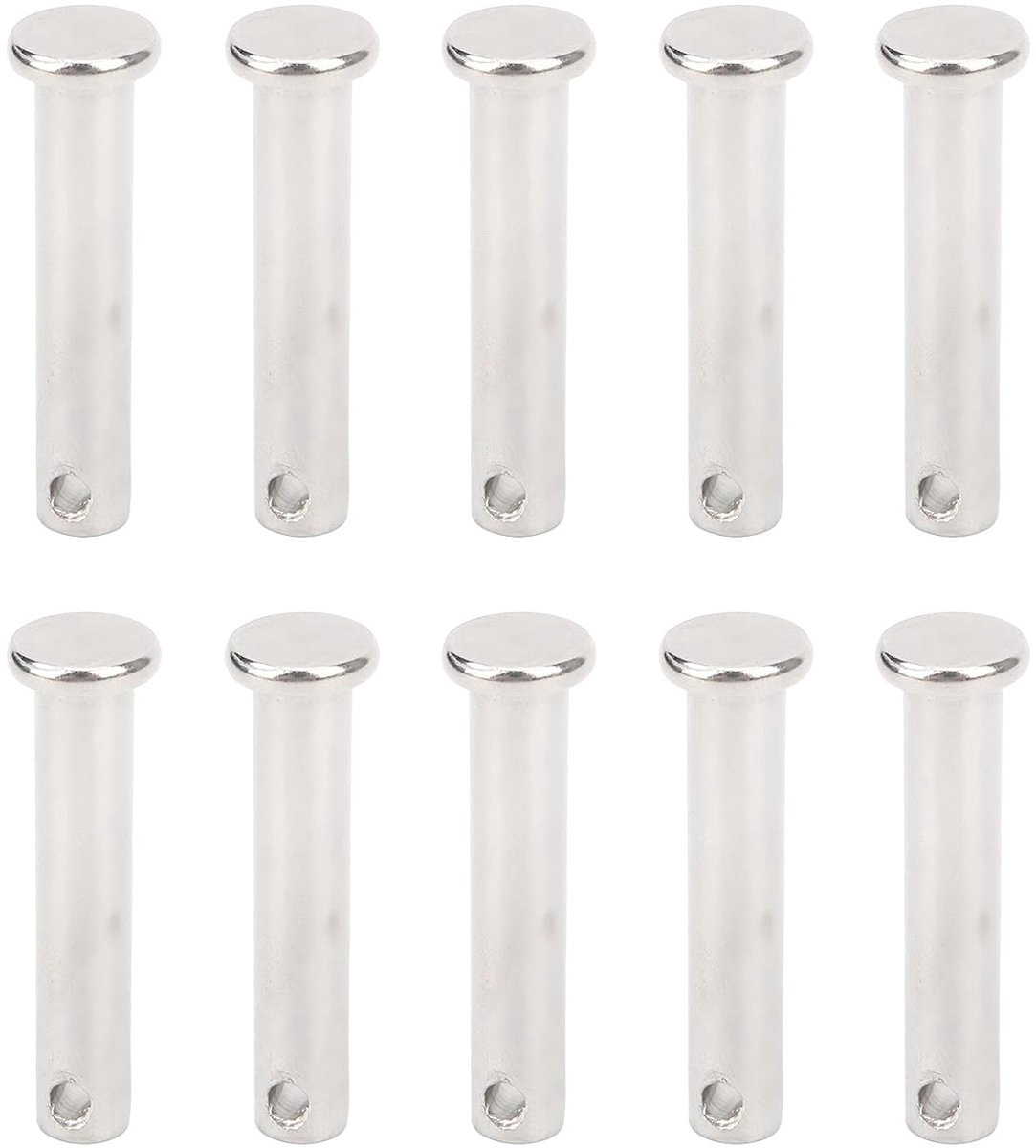 Gaffelpennen, M8X40mm Ronde Gaffelpennen, Enkelgat Gaffelpennen Assortimentsset, Eenvoudige Installatie