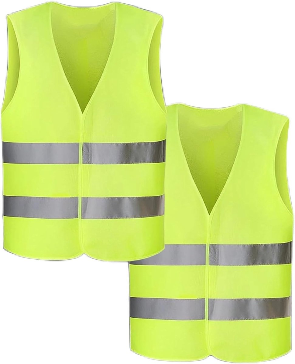 Reflecterend veiligheidsvest, 360° zichtbaarheid, wasbaar en comfortabel, ideaal voor fietsers, bestuurders en werkers, universele maat