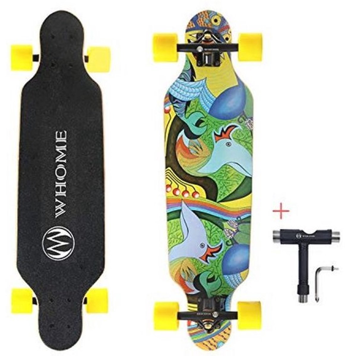 Klein Longboard 78 7 cm voor Volwassenen en Kinderen Perfect voor Cruisen en Beginners