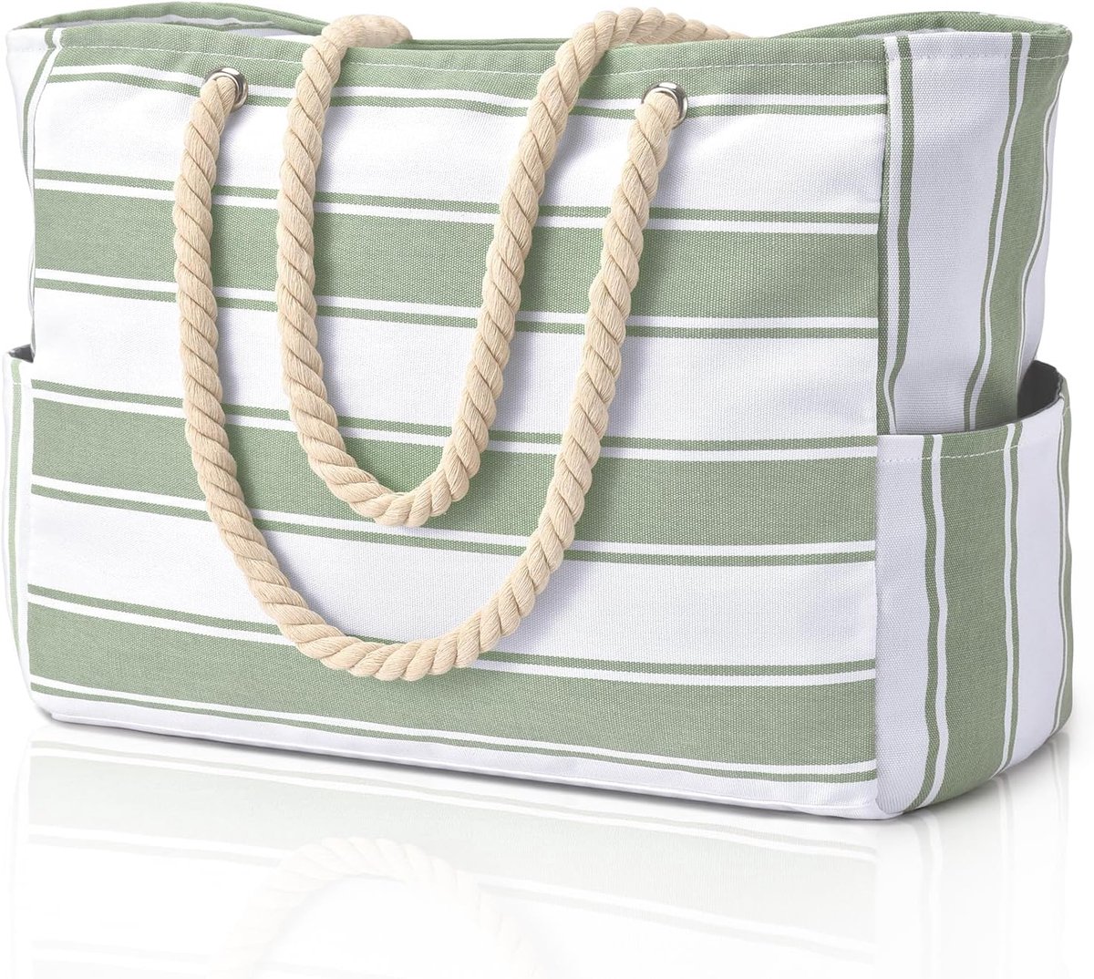 Oscaurt Strandtas, grote tote bag, strandtas, XXL, familie, reizen, cadeau, boodschappentas, zwemtas, badtas met ritssluiting, schoudertas
