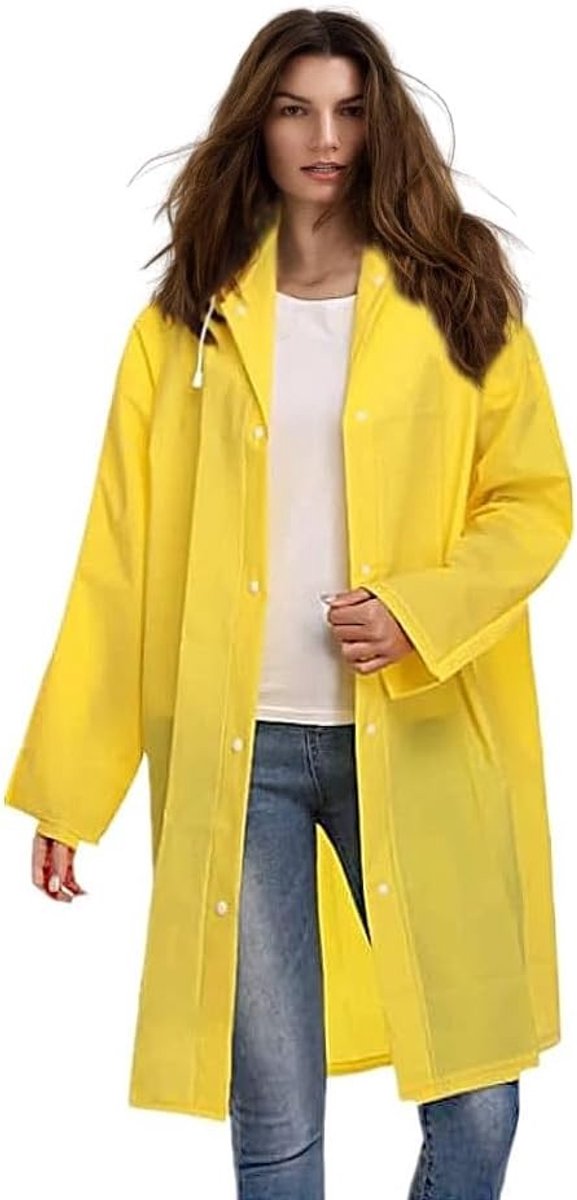 Unisex Regenjas voor Volwassenen - Waterdichte Regencape voor Wandelen en Fietsen, Ideaal voor Elk Weertype