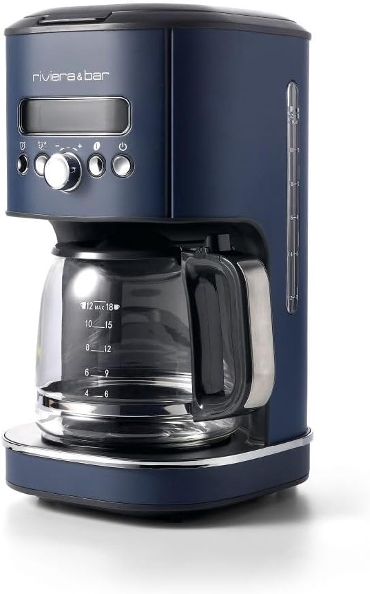 Filterkoffiezetapparaat 1,8L - Snelle opwarming 950W - LCD display, 24u timer - Geniet van rijke koffie - ShopVlot