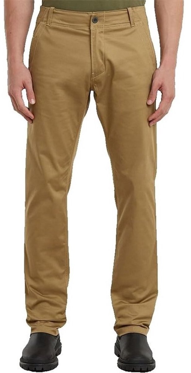 Heren Straight Fit Chino Broek met Rechte Pijp