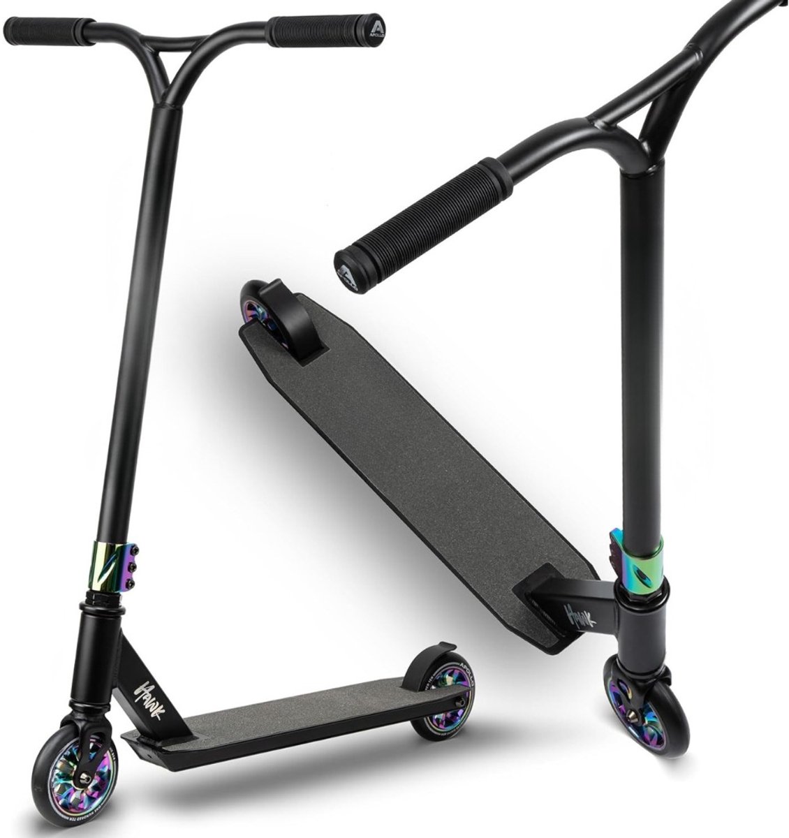 Kavo Stunt Step - Kinderstep - Trick-Step Voor Jongens en Meisjes – Vanaf 6 Jaar - Zwart - 66cm x 52cm x 13cm