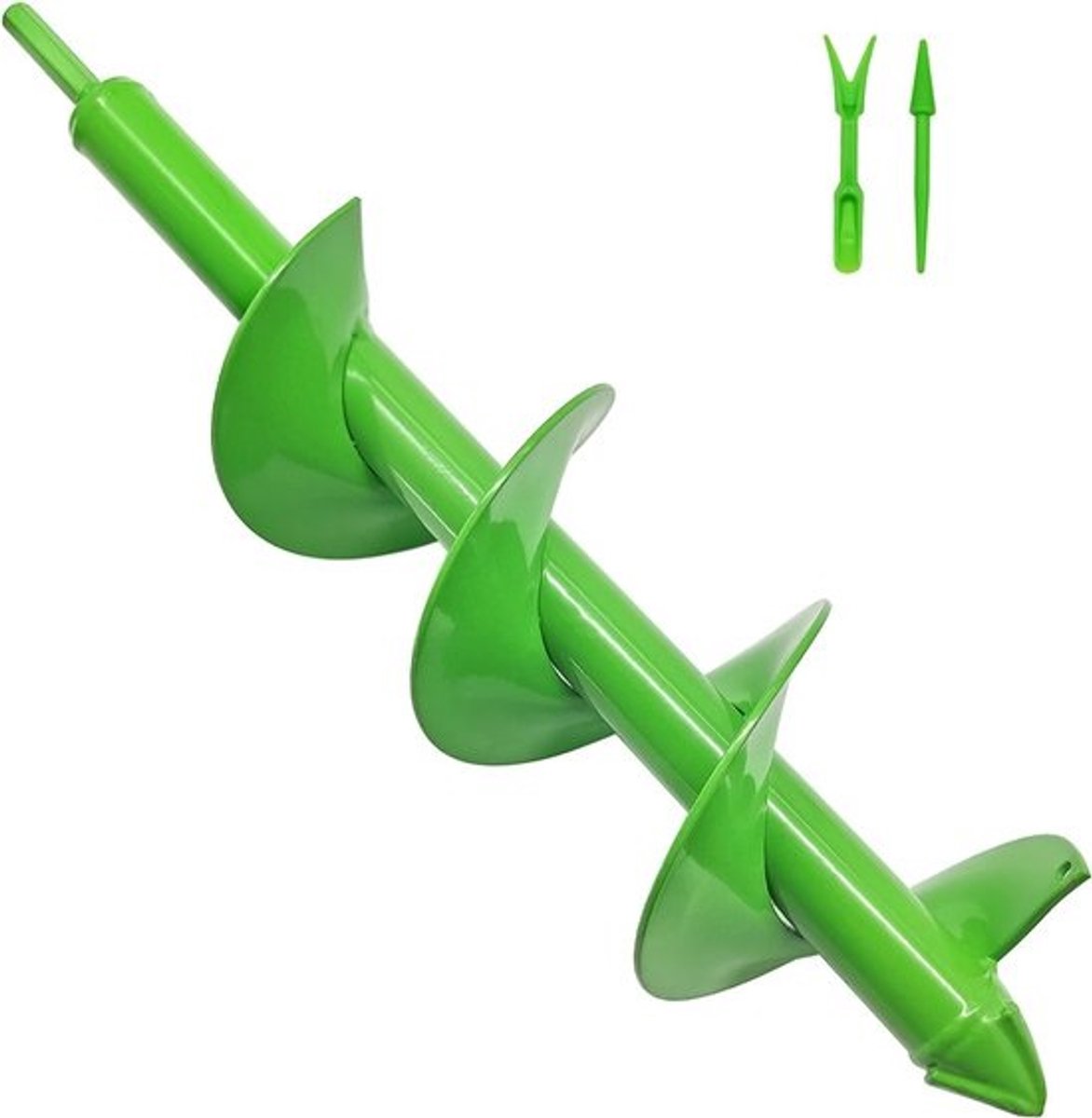 Sterke Tuin Auger Spiraal Boor 10x40 cm - Heavy Duty Bulb Planter voor Harde Bodem en Klei