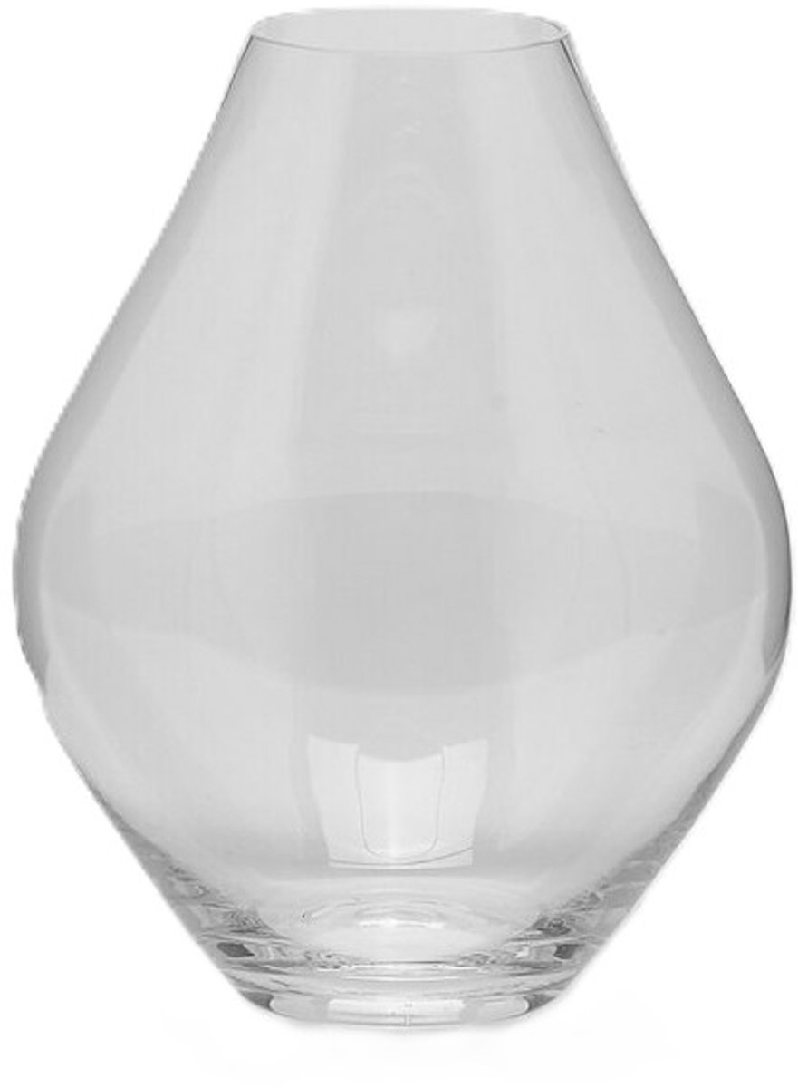 EDG - Vaas- Glas - transparant - D22 x H28 cm - Opening 6,5 cm