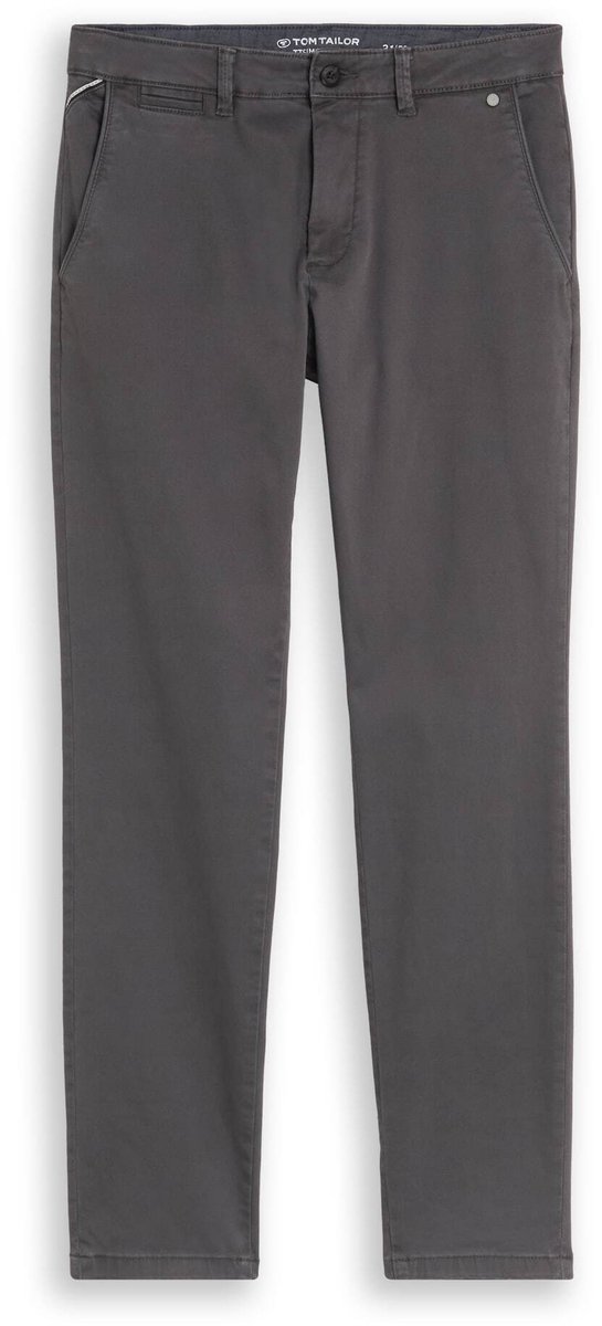 Tom Tailor - TTSIMON SLIM chino met gewassen look - Maat 33/36 - Tarmac Grey