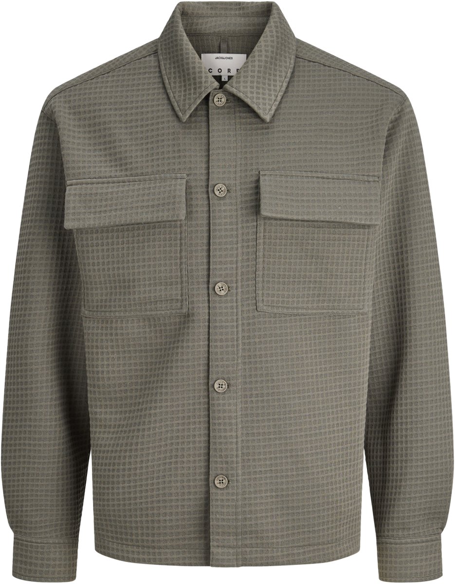 JACK & JONES - JCOFUSION JERSEY WAFFLE OVERSHIRT Heren Overhemd