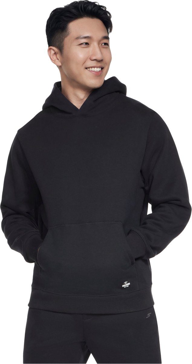 Skechers Max Soft Hoodie, Mannen, Zwart, Sweatshirt, maat: XL