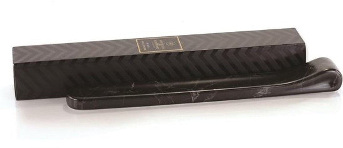 Keramische Wierookhouder Zwart - Marmer Look - Geschikt voor 30cm Wierookstokjes