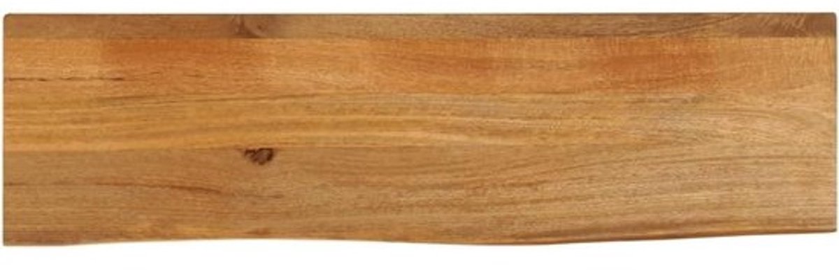 Tafelblad Hout - Blad Vervangen - Meubels Opknappen - Natuurlijke Rand - 110 x 30 cm - Houtkleur