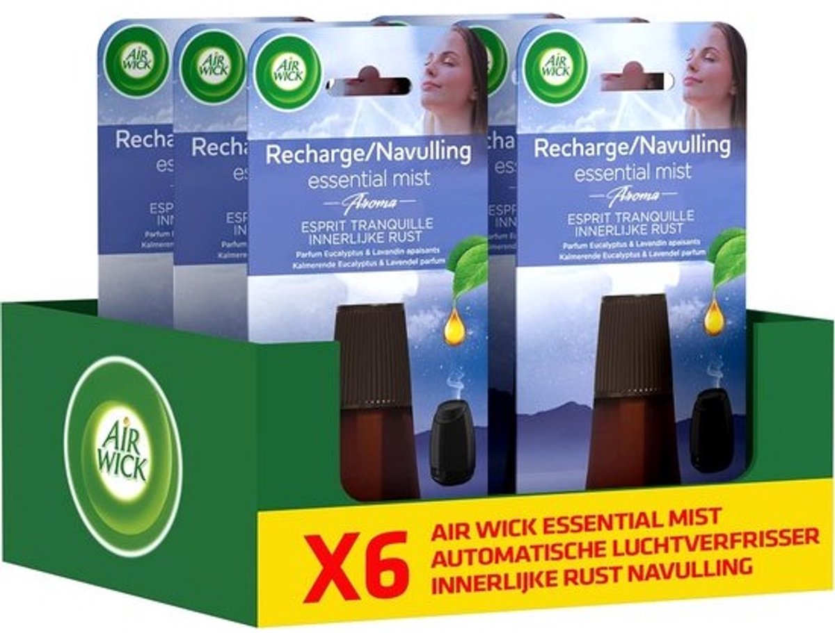 Essentiële Olie Verstuiver Navulling - Innerlijke Rust - 6 Stuks Parfumverspreider