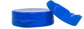Blauw Gladts bitje naast een bijbehorend blauw opbergdoosje.
