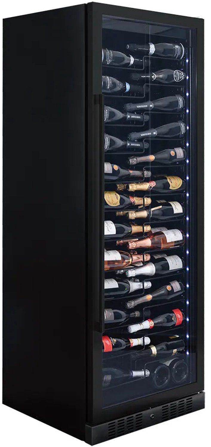 Dunavox Sera-143 Vrijstaande Wijnkoelkast DX-143.468MB 143 flessen, Matzwart – foto 3