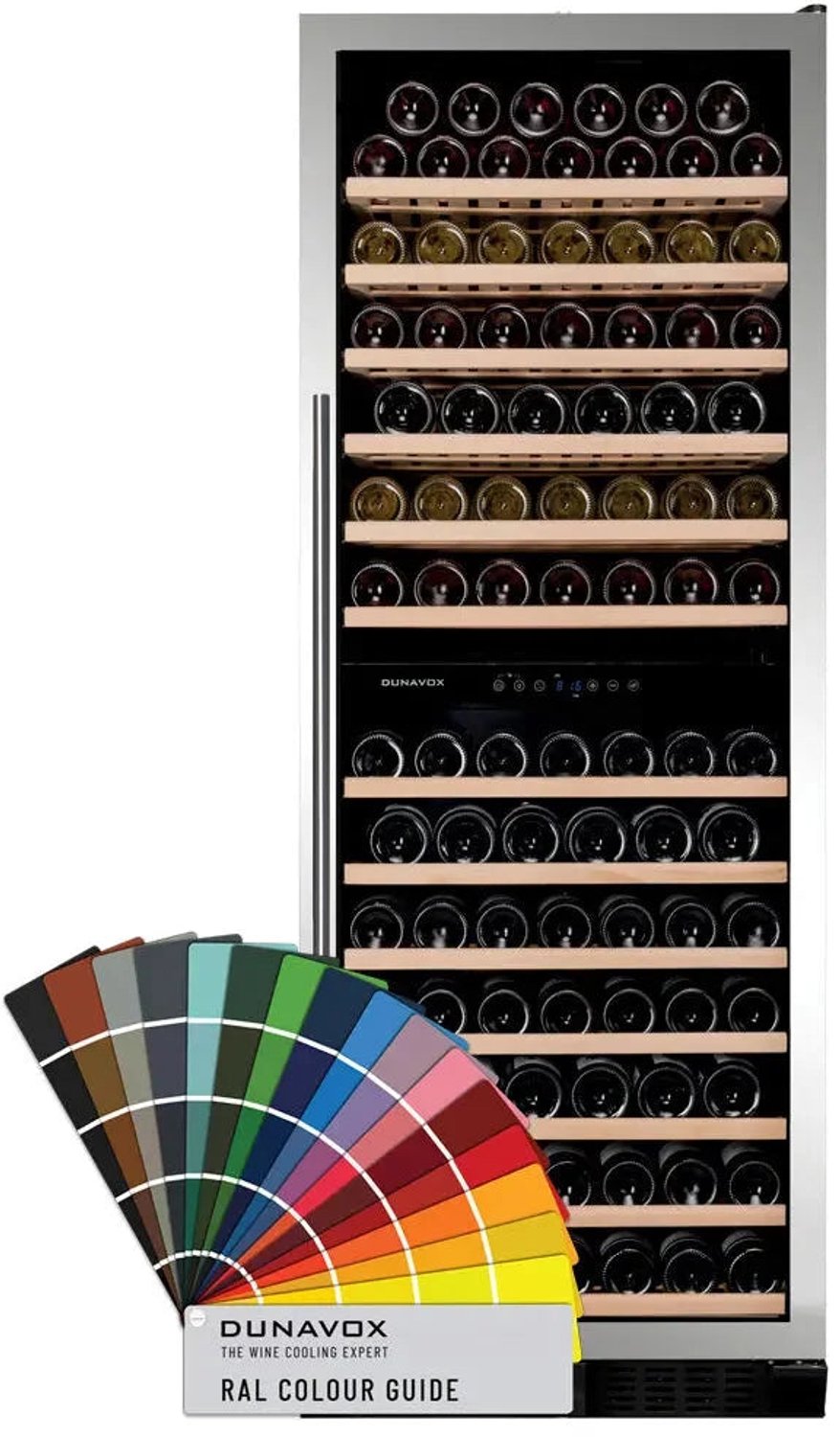 Dunavox Grande-108 Vrijstaande Wijnkoelkast DX-108.330DC 101 flessen, RAL-kleur RAL Kleur