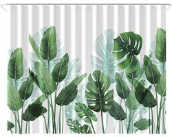 Loti Living Douchegordijn Anti Schimmel – Strelitzia - Inclusief ringen – Waterdicht - Polyester - Douchegordijn 240x200 cm