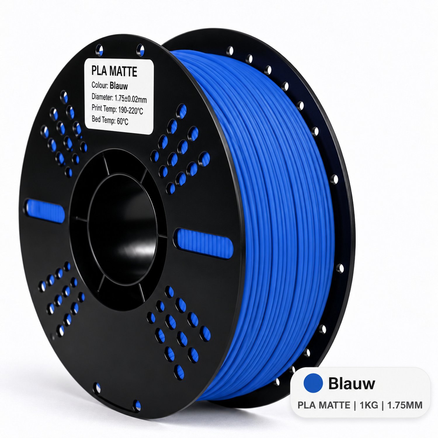 Koppelprint PLA Matte Filament – Blauw – 1.75mm – 1KG – Koppelprint Matte Blauw